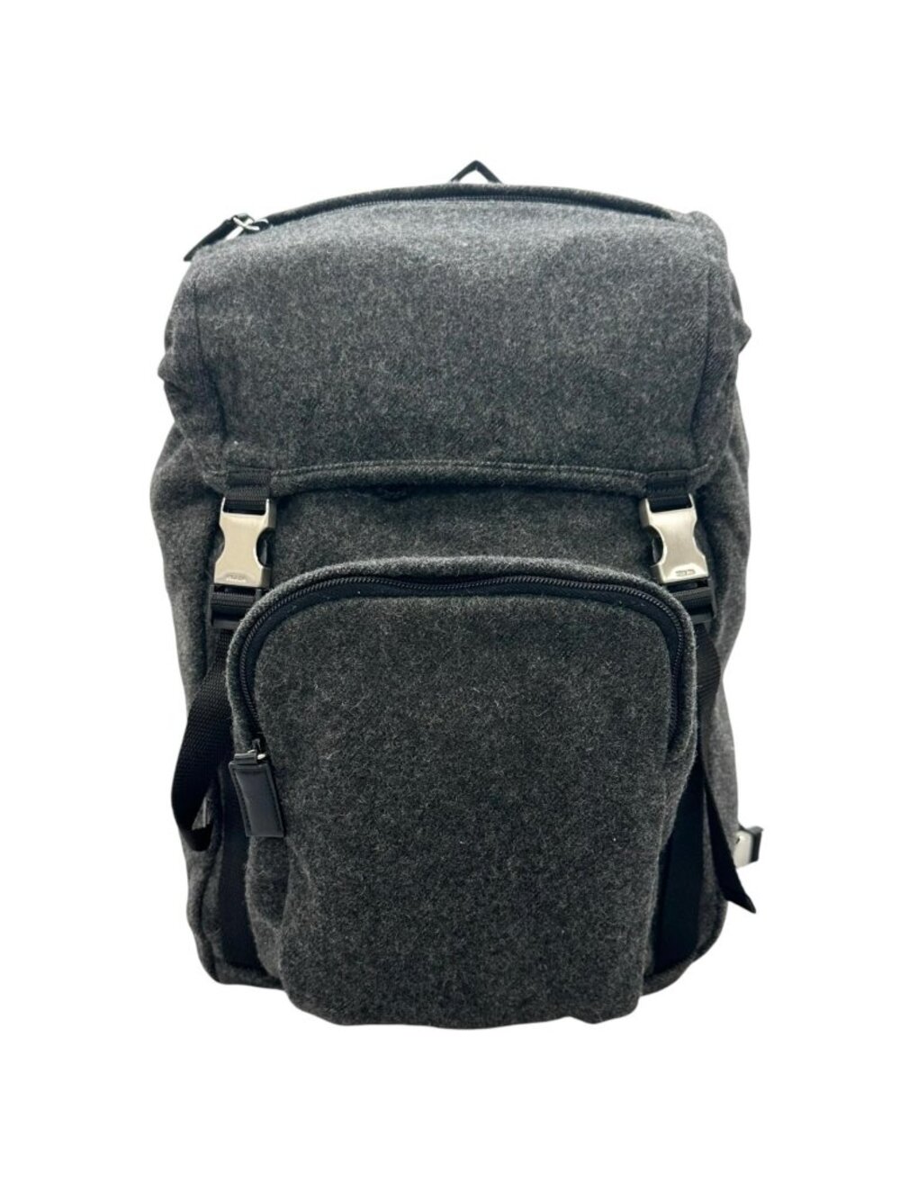 Prada Backpack Wool Gray